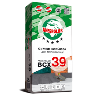 Клейова суміш для теплоізоляції "BCX 39" "ANSERGLOB" 25 кг
