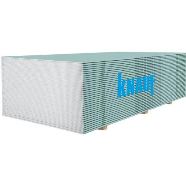 Гіпсокартон вологостійкий KNAUF 1,2х2 м (12,5 мм)