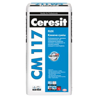 Клеюча суміш для плитки "Ceresit" СМ 117 Flex 25 кг