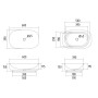 Раковина-чаша Qtap Robin 600x390x150 White QT13112143PW