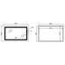 Зеркало Qtap Cardinal (CA1) 800х500 с LED-подсветкой Touch, с антизапотеванием, с диммером, рег. темп. цвета (3000-6500K) QT0478C5080
