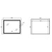 Зеркало Qtap Cardinal (CA1) 1000х800 с LED-подсветкой Touch, с антизапотеванием, с диммером, рег. темп. цвета (3000-6500K) QT0478C10080