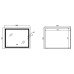 Зеркало Qtap Cardinal (CA1) 1000х800 с LED-подсветкой Touch, с антизапотеванием, с диммером, рег. темп. цвета (3000-6500K) QT0478C10080