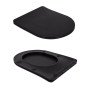 Унітаз підлоговий Qtap Scorpio Ultra Quiet безобідковий з сидінням Soft-close MATT BLACK QT14226088AMB