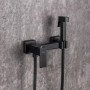 Набір для гігієнічного душу Lidz Kubis 110 Black LDKUB110BLA46104 прямокутний