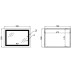 Зеркало Qtap Cardinal (CA1) 700х500 с LED-подсветкой Touch, с антизапотеванием, с диммером, рег. темп. цвета (3000-6500K) QT0478C5070