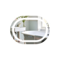 Зеркало Qtap Gemini 650х900 с LED-подсветкой Touch, с антизапотеванием, с диммером, рег. темп. цвета (3000-6500K) QT2578R6590