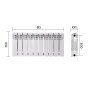 Радіатор біметалічний Thermo Alliance Bi-Ferrum 300/100 1,15 кг
