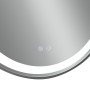 Дзеркало Qtap Gemini 800х700 з LED-підсвічуванням Touch, з антизапотіванням, з димером, рег. темп. кольору (3000-6500K) QT2578R8072B