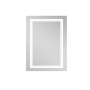 Дзеркало Qtap Cardinal 600х800 з LED-підсвічуванням Touch, з антизапотіванням, з димером, рег. темп. кольору (3000-6500K) QT0478C6080