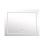Дзеркало Lidz Kubis 1000х800 з LED-підсвічуванням Touch, з антизапотіванням, з димером, рег. яскравості LD78LF61410080
