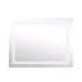 Зеркало Lidz Kubis 1000х800 с LED-подсветкой Touch, с антизапотеванием, с диммером, рег. яркости LD78LF61410080