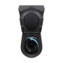 Унітаз підлоговий Qtap Robin Ultra Quiet безобідковий з сидінням Soft-close MATT BLACK QT13226083AMB
