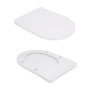 Унітаз підлоговий Qtap Robin New Ultra Quiet безобідковий з сидінням Soft-close WHITE QT13226083AW