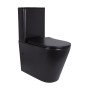 Унітаз підлоговий Qtap Scorpio Ultra Quiet безобідковий з сидінням Soft-close MATT BLACK QT14226088AMB