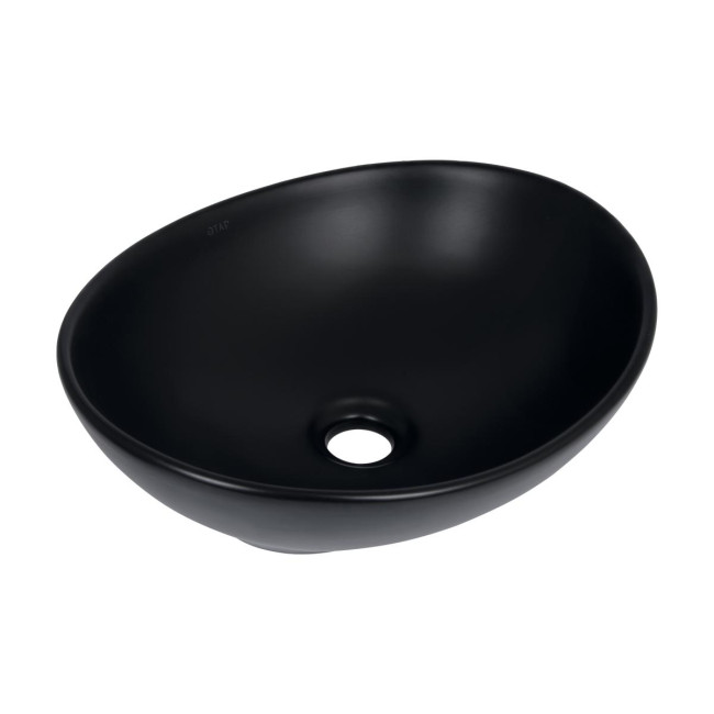 Раковина-чаша Qtap Dove 415x340x140 Matt black QT06116062AMB
