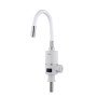 Проточний кран-водонагрівач з гнучким виливом для кухні  Lidz Warm 065  LDWAR065WHI49097 White/White