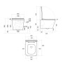 Унітаз підвісний Qtap Tern Ultra Quiet 520×345×325 мм, Beige, з сидінням Slim Duroplast / Soft-close / Quick Release QTTER26SB49001