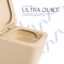 Унітаз підвісний Qtap Tern Ultra Quiet 520×345×325 мм, Beige, з сидінням Slim Duroplast / Soft-close / Quick Release QTTER26SB49001