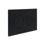 Клавіша змиву Qtap Standard 152x236x28 мм, Matt Black, кругла QTSTD164BLM49470