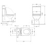 Унітаз підлоговий Qtap Evia Ultra Quiet 630×350×795 мм з сидінням Soft-close, White QTEVI27W49258