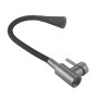 Змішувач для кухні Lidz Aria 015F31 (k35) з гнучким виливом LDARI015F31BGRP49566 Graphite/Black