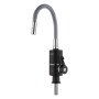 Проточний кран-водонагрівач з гнучким виливом для кухні  Lidz Warm 064  LDWAR064GRE49094 Black/Grey