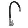 Змішувач для кухні Lidz Aria 015F3 (k35) з гнучким виливом LDARI015F3BGRP49564 Graphite/Black