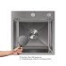 Мийка для кухні інтегрована Lidz Handmade H4545H Decor Honeycomb 2,5/0,5 мм LDH4545HDEC49437
