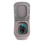 Унітаз підвісний Qtap Tern Ultra Quiet 520×345×325 мм, Stone grey, з сидінням Slim Duroplast / Soft-close / Quick Release QTTER26SG49000