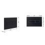 Клавіша змиву Qtap Standard 152x236x28 мм, Matt Black, лінійна QTSTD164BLM49473