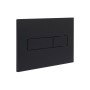 Клавіша змиву Qtap Standard 152x236x28 мм, Matt Black, лінійна QTSTD164BLM49473