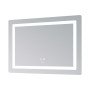 Дзеркало Lidz Kubis (KU2) 1200х800 з LED-підсвічуванням Touch, з антизапотіванням, з димером, рег. яскравості LDKUB120080049007