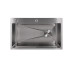 Мийка для кухні інтегрована Lidz Handmade H7545 Brushed Steel 3,0/1,0 мм LDH7545BRU49457