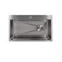 Мийка для кухні інтегрована Lidz Handmade H7545 Brushed Steel 3,0/1,0 мм LDH7545BRU49457