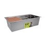 Мийка для кухні інтегрована Lidz Handmade H7545 Brushed Steel 3,0/1,0 мм LDH7545BRU49457