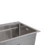 Мийка для кухні інтегрована Lidz Handmade H7545 Brushed Steel 3,0/1,0 мм LDH7545BRU49457