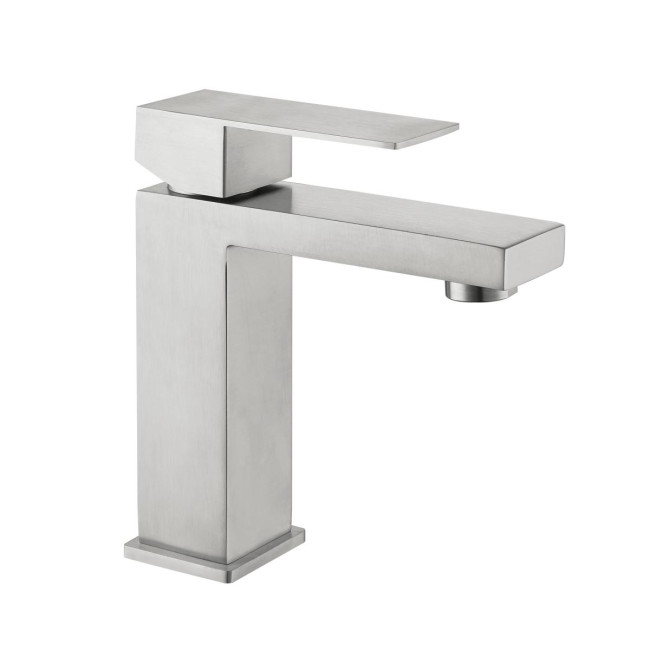 Змішувач для раковини низький Lidz Helix 001F (k35)  LDHEL001FNKS49178 Nickel