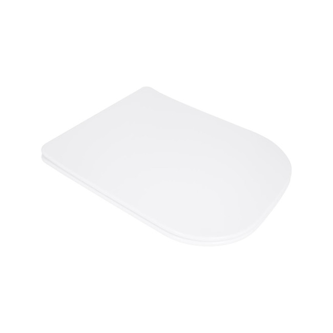 Сидіння для унітазу Qtap (Stork, Aquarius 630) 420x336x22 мм, White, з мікроліфтом, Slim Duroplast, Quick Release QTSC179W49263