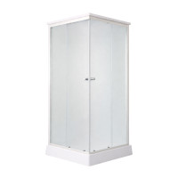 Душевой бокс Lidz Kubis SB90x90.SAT.LOW.FR, стекло Frost 4 мм
