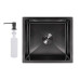 Мийка для кухні інтегрована під стільницю Lidz Handmade H4843B Brushed Black PVD 3,0/1,0 мм LDH4843BRUBLM49440