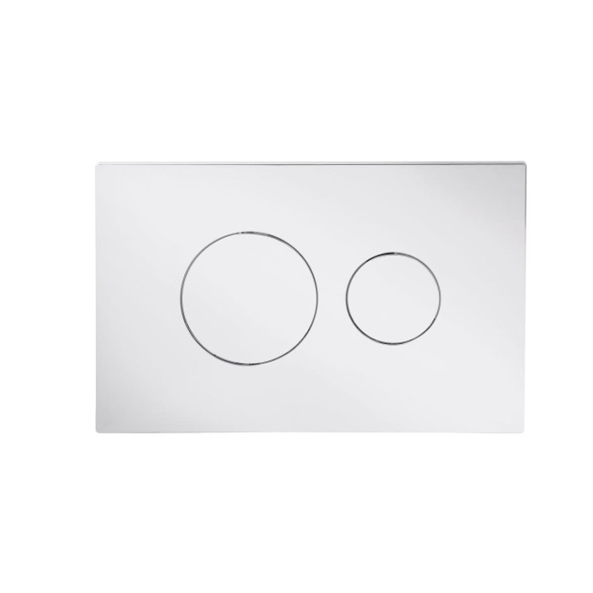 Клавіша змиву Qtap Standard 152x236x28 мм, Chrome, кругла QTSTD164CRM49469