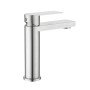 Змішувач для раковини низький Lidz Nexus 001F (k35)  LDNEX001FNKS49184 Nickel