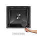 Мийка для кухні інтегрована під стільницю Lidz Handmade H4843B Brushed Black PVD 3,0/1,0 мм LDH4843BRUBLM49440