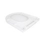 Сидіння для унітазу Qtap (Kolibri) 455×360×30 мм, White, з мікроліфтом Slim Duroplast, Quick Release QTST179W49488