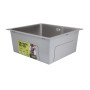 Мийка для кухні інтегрована під стільницю Lidz Handmade H4843 Brushed Steel 3,0/1,0 мм LDH4843BRU49441