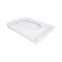Сидіння для унітазу Qtap (Gemini 490) 428x344x37,5 мм, White, з мікроліфтом, Slim Duroplast, Quick Release QTSC179W49385