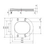 Сидіння для унітазу Qtap (Evia, Arvin, Leo 630) 410x330x22 мм, White, з мікроліфтом, Slim Duroplast, Quick Release QTSC179W49264