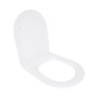 Сидіння для унітазу Qtap (Evia, Arvin, Leo 630) 410x330x22 мм, White, з мікроліфтом, Slim Duroplast, Quick Release QTSC179W49264