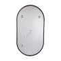 Дзеркало Qtap Scorpio (SC1) з LED-підсвічуванням Touch, з антизапотіванням, з димером, рег. темп. кольору (3000-6500K) Black QTSC500900